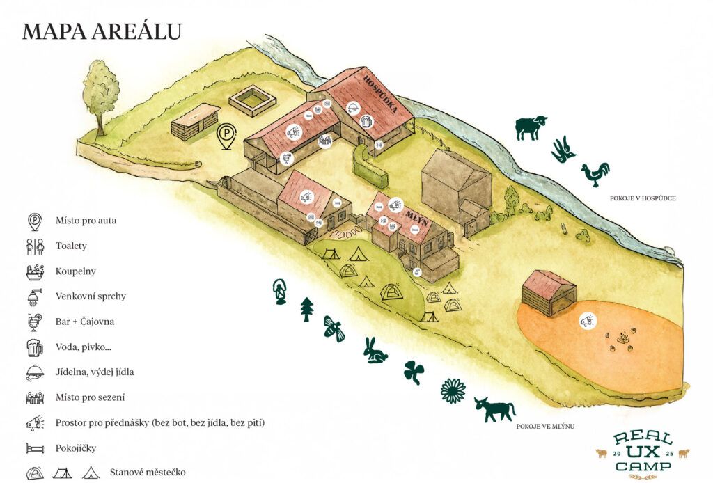 Mapa areálu